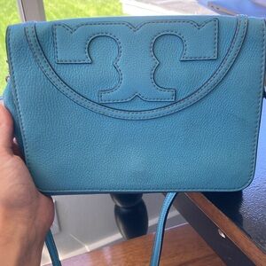 Light blue Tory Burch crossbody bag
